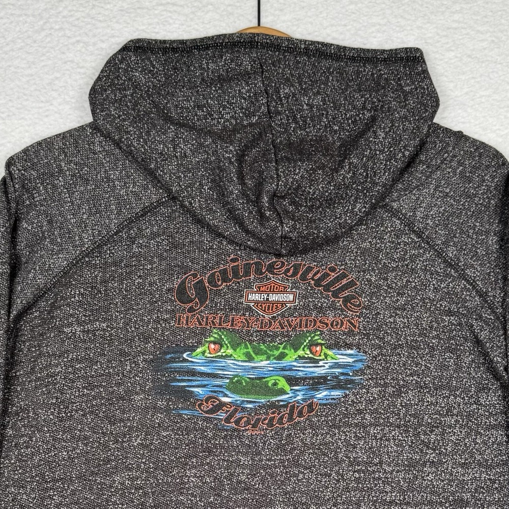 Women's Harley Davidson Hoodie - Vintage HDMC Tradition - Florida - Large - Picture 3 of 11